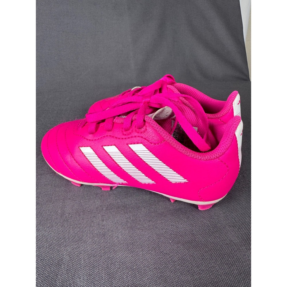 Adidas Kids Pink Soccer Cleats Youth Size 12K Bright Pink FG Cleats - Picture 3 of 7